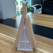 Adjustable Wooden House LED Desk Lamp